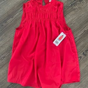 Joie brand women’s red sleeveless top.